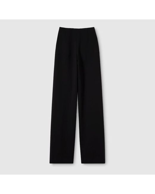 Gucci Black Wool Wide Leg Pants