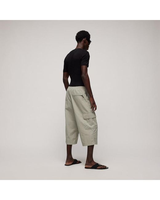 Gucci Gray Nylon Cargo Pants With Wrinkle Effect