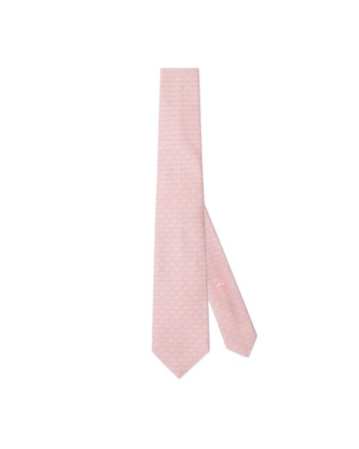 Gucci Pink GG Silk Jacquard Tie for men