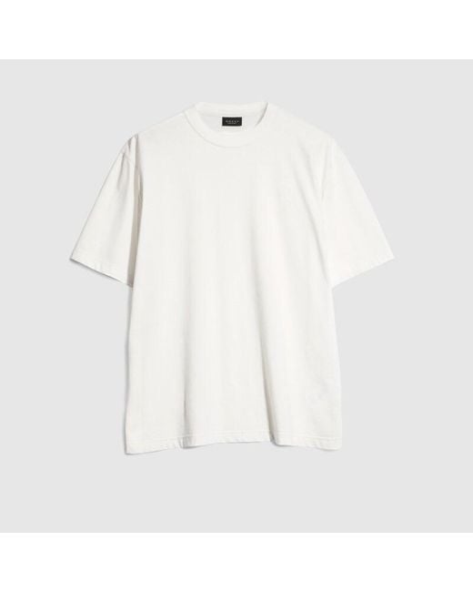 Gucci White Cotton Silk Jersey T-Shirt With Embroidery for men