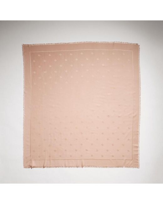 Gucci Natural Double G Silk Wool Shawl, Wool