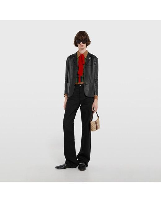 Gucci Green Knit Cashmere Sweater With Ribbon for men