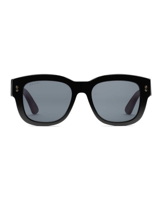 Occhiali da sole rettangolari da Uomo di Gucci in Nero | Lyst
