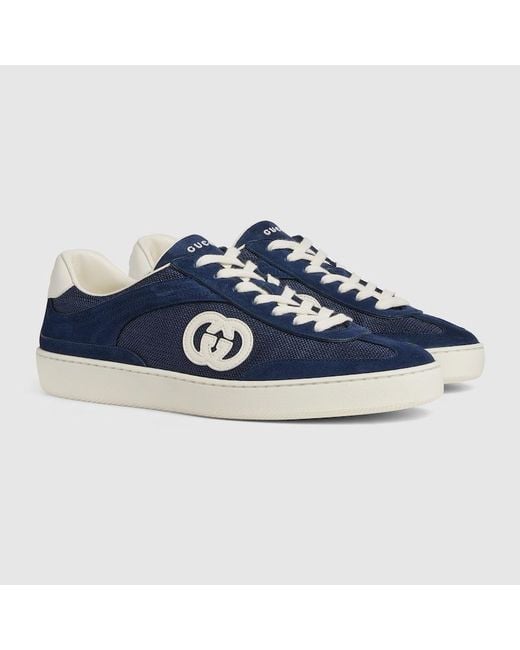 Sneaker Con GG di Gucci in Blue da Uomo
