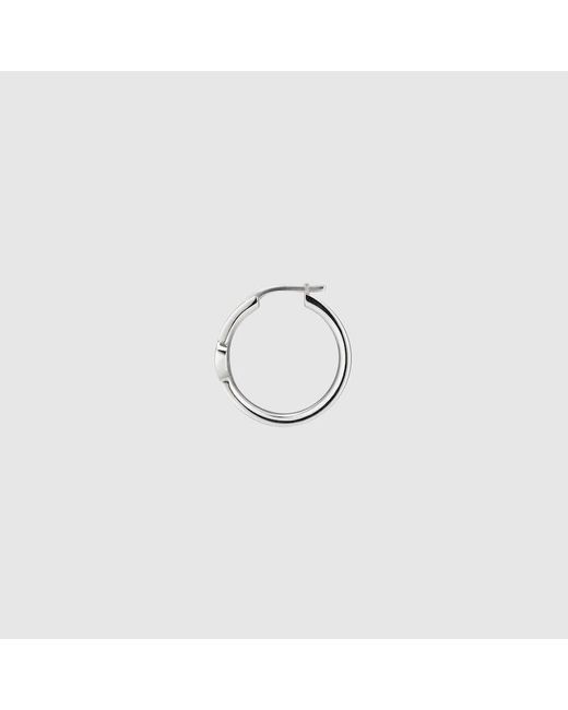 Gucci Metallic Interlocking Creolen