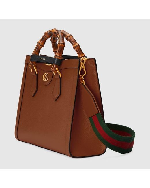 Gucci Brown Diana Small Tote Bag