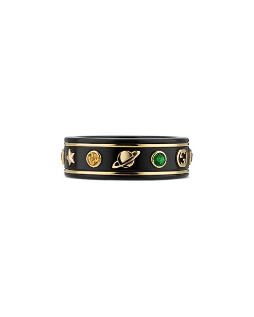 icon ring with gemstones replica