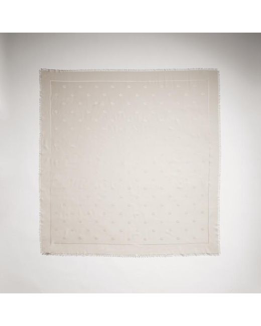 Gucci Natural Double G Silk Wool Shawl, Wool