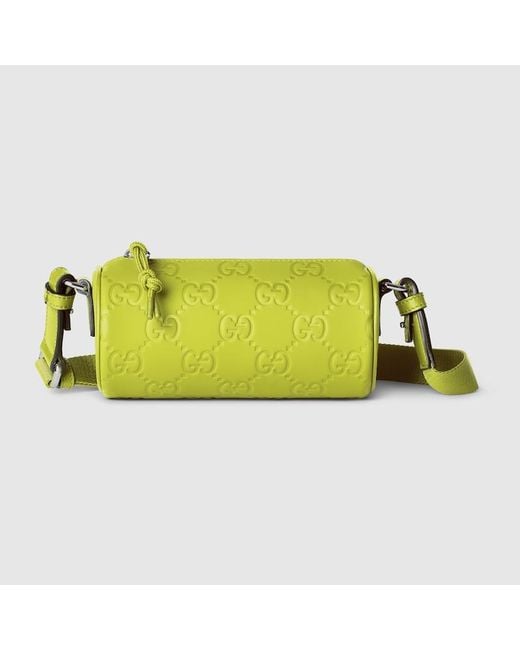 Gucci Edge Mini-Zylindertasche in Yellow für Herren