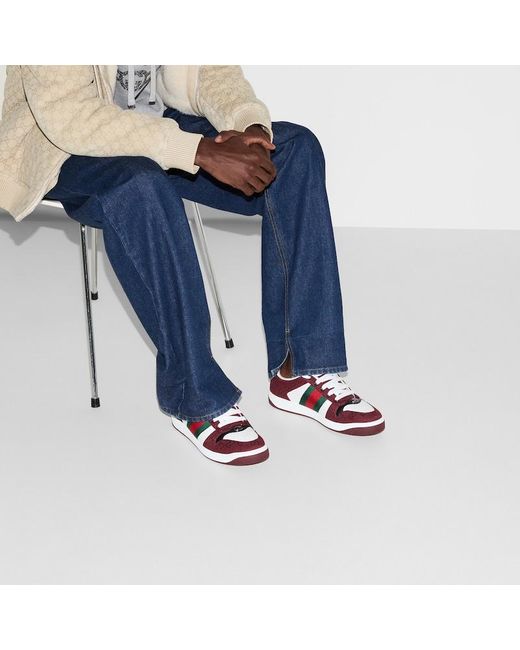 Baskets Screener Pour Homme, Taille Gucci pour homme en coloris Red
