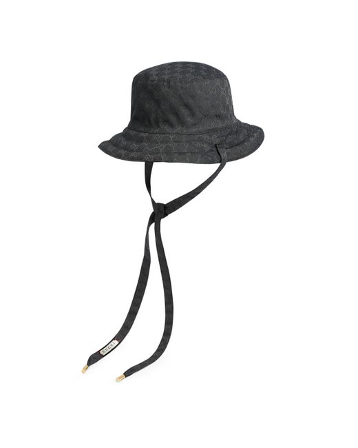 Gucci Wendbarer Hut aus GG Canvas und Nylon in Black für Herren
