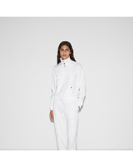 Gucci Ggジャカード ジップジャケット, ホワイト, ウェア White