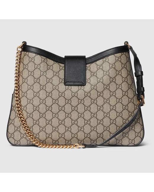 Gucci Gray Padlock GG Medium Shoulder Bag