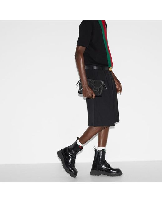 Gucci Black Jumbo GG Mini Bag for men