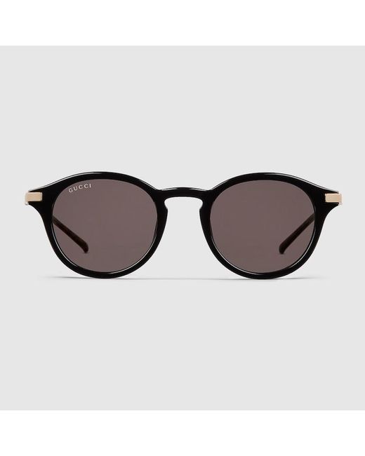 Occhiali Da Sole Rotondi di Gucci in Brown da Uomo
