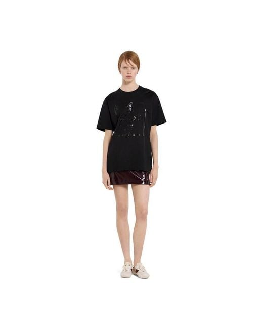 Gucci Black Soft Cotton Jersey T-Shirt With Print