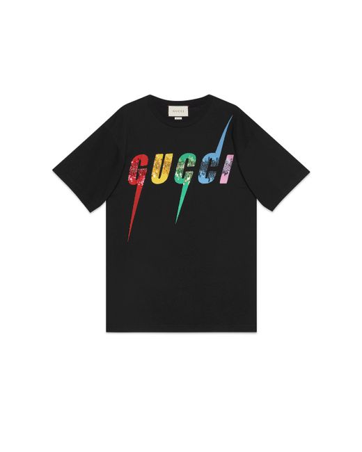 Gucci Black Blade Print T Shirt