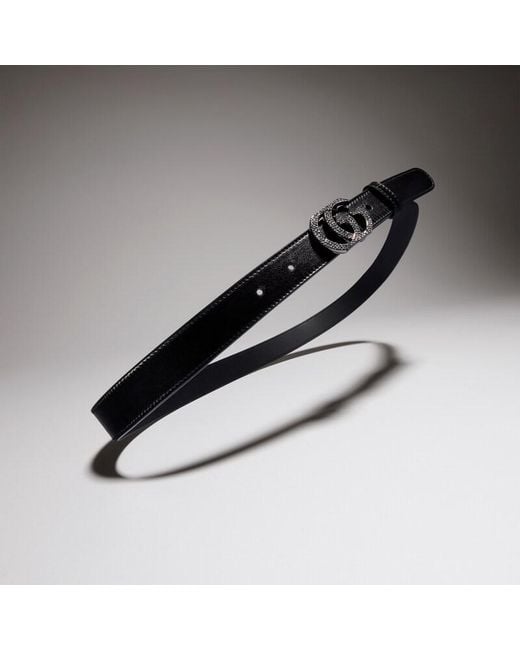 Gucci Black Belt With Double G Buckle, Size 85