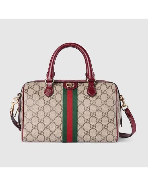 Gucci Pink Ophidia Medium Boston Bag