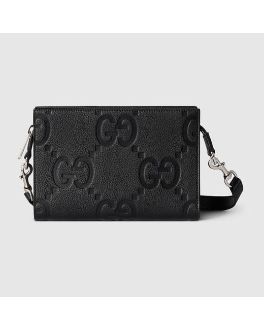 Gucci Black Gg Jumbo Small Bag for men