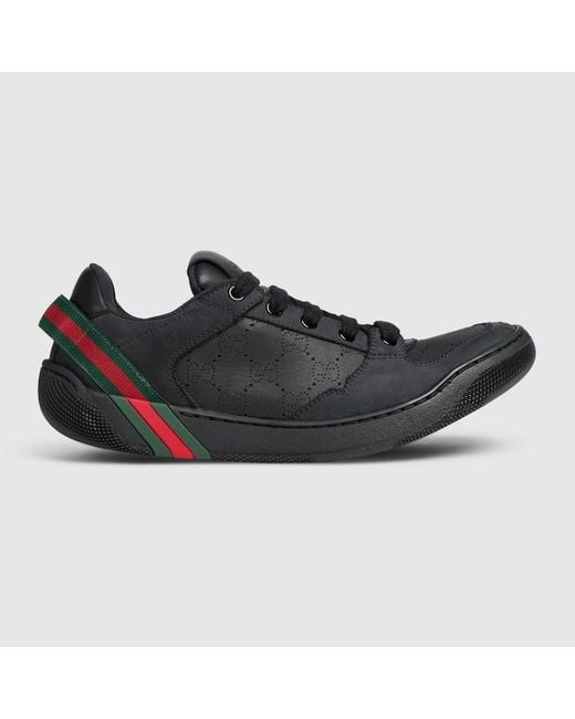 Gucci Black Screener Sneaker, Leather