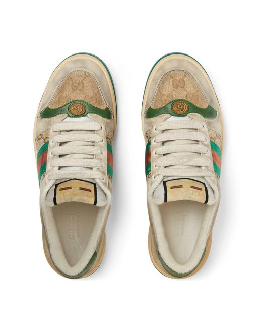 Gucci Screener -Sneaker aus Leder in Weiß | Lyst DE