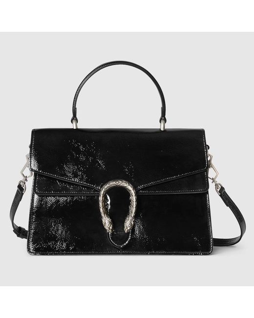 Gucci Black Dionysus Medium Top Handle Bag