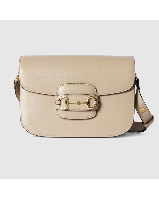 Sac À Épaule Horsebit 1955 Moyen Format Gucci en coloris Natural