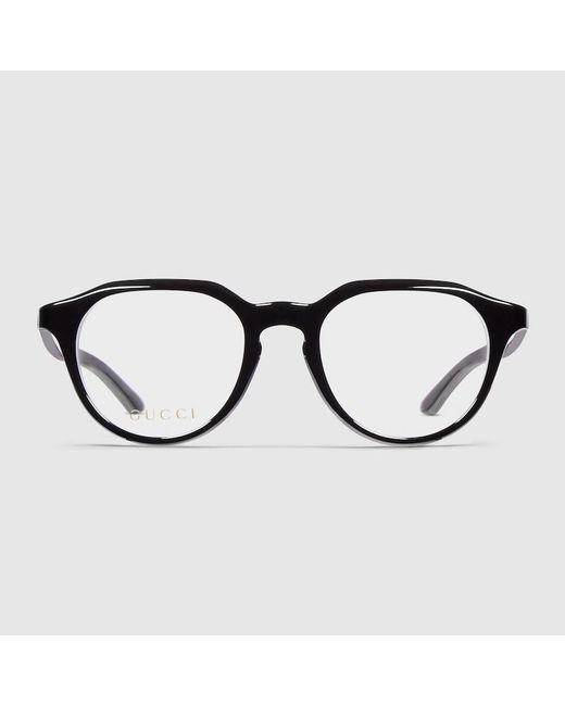 Gucci Black Round Optical Frame for men