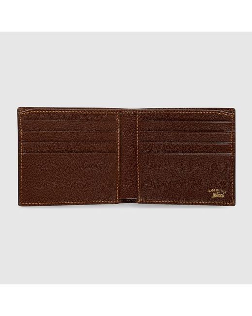 Gucci Green Bi-Fold Wallet With Web, Gg Canvas for men