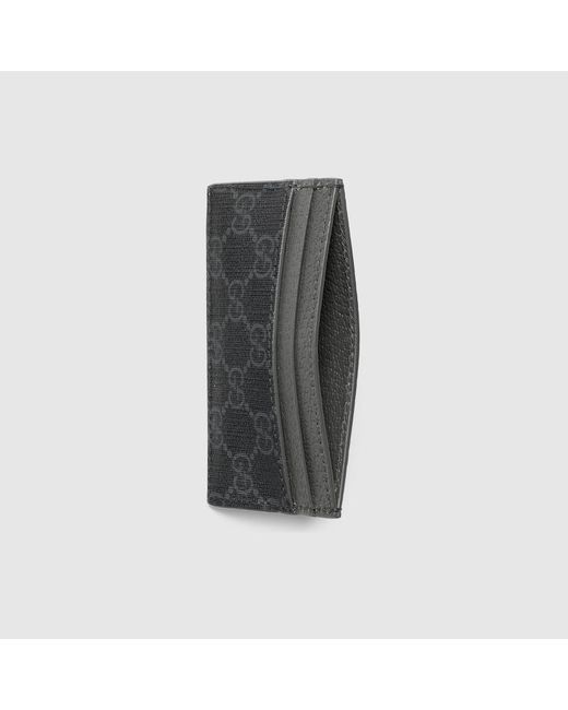 Gucci Black Trim Gg Card Case for men