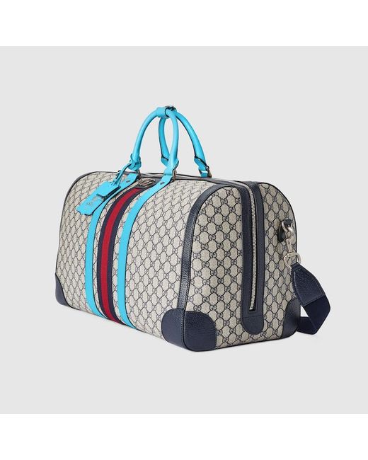 Gucci Blue Savoy Large Duffle Bag for men