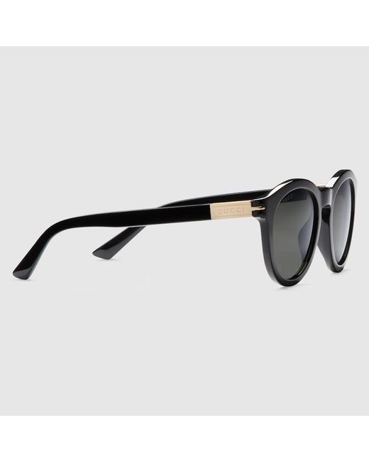 Gucci Black Round-frame Sunglasses for men
