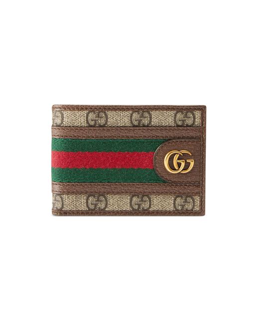 Gucci GG Supreme Canvas & Leather Three Pigs Wallet in Beige (Brown) for Men  - Save 27% | Lyst Australia