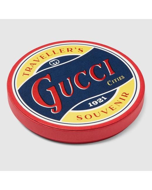 Gucci White Cities Luggage Stickers
