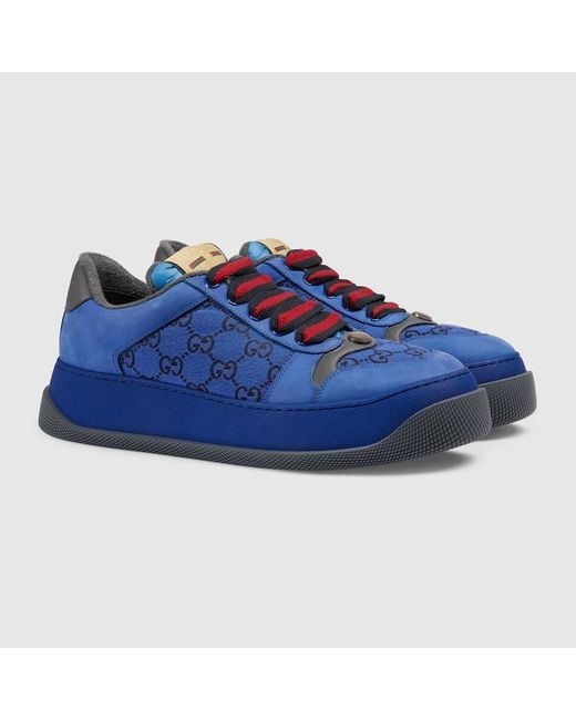 Gucci Blue Screener GG Sneaker for men