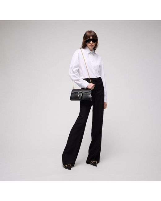 Gucci White Gg Cotton Poplin Damier Shirt