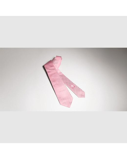 Gucci Pink Interlocking G Silk Jacquard Tie for men