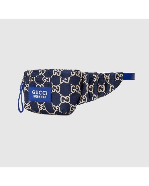 Gucci Große Gürteltasche Aus GG Polyester in Blue für Herren