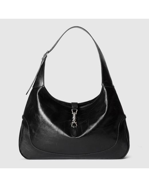 Gucci Black Jackie 1961 Large Crossbody Bag, Leather for men