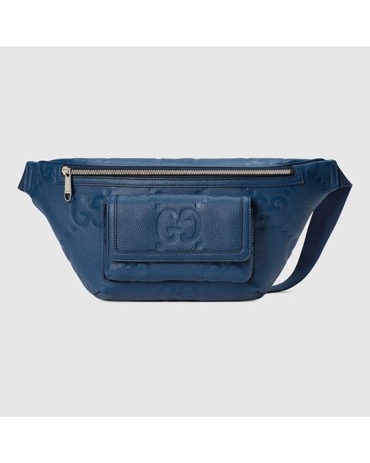 Gucci Blue Jumbo GG Belt Bag for men