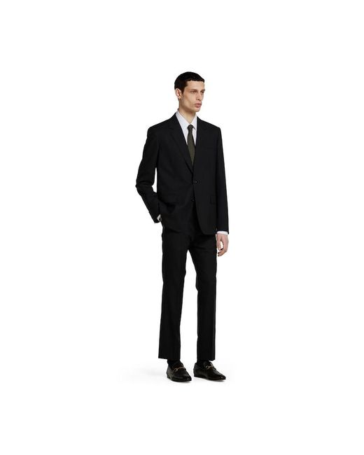 Gucci Black Wool Suit for men