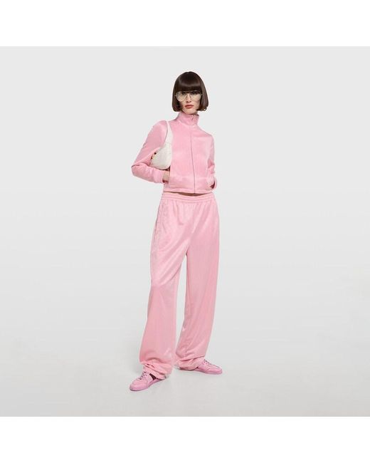 Gucci Pink Stretch Low-Top Trainer