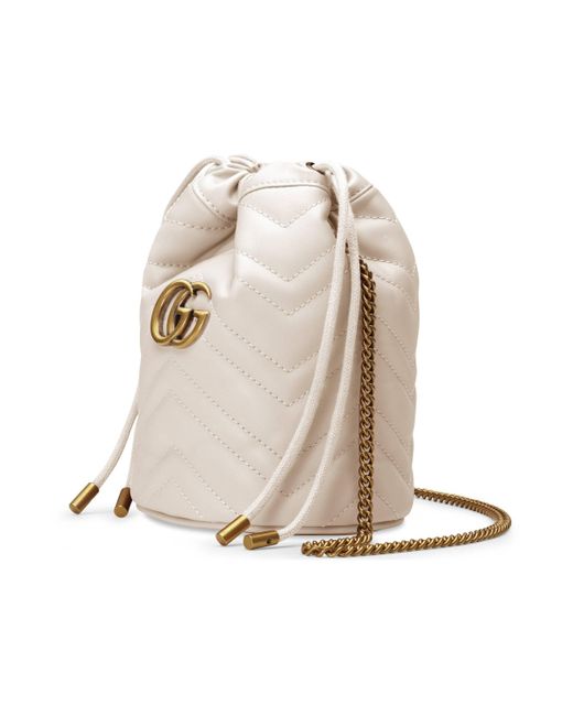 mini gg marmont 2.0 quilted leather bucket bag