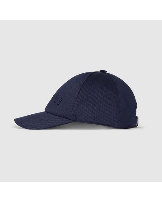 Casquette En Coton Avec Broderie, Taille Gucci pour homme en coloris Blue