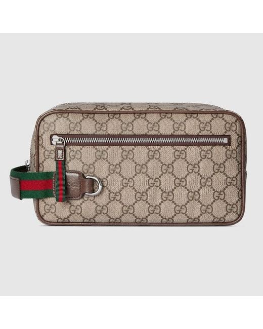 Gucci Metallic Medium Gg Toiletry Case