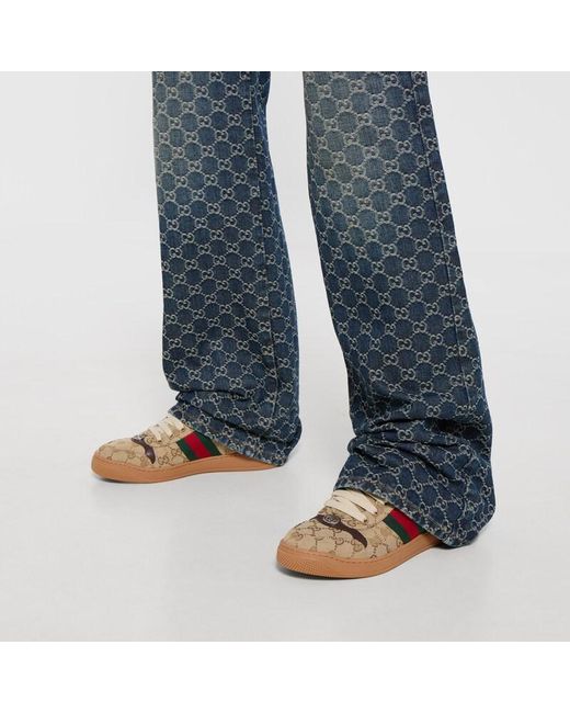 Gucci Natural Screener Sneaker, Uk