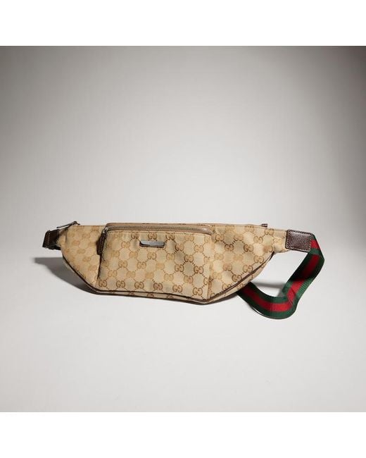 Gucci Natural Flatpack Large Belt Bag, Gg Canvas