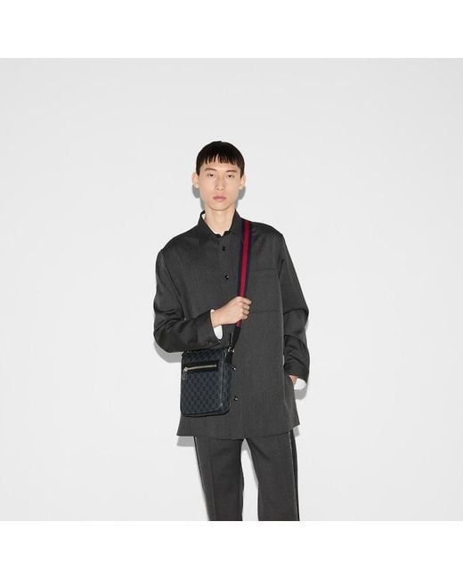 Gucci Black Gg Small Messenger Bag