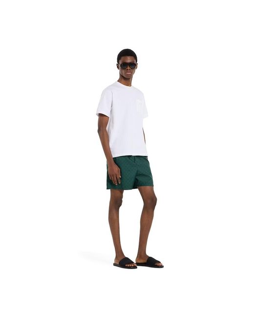 Gucci Black Slide Sandal With Tonal Logo for men